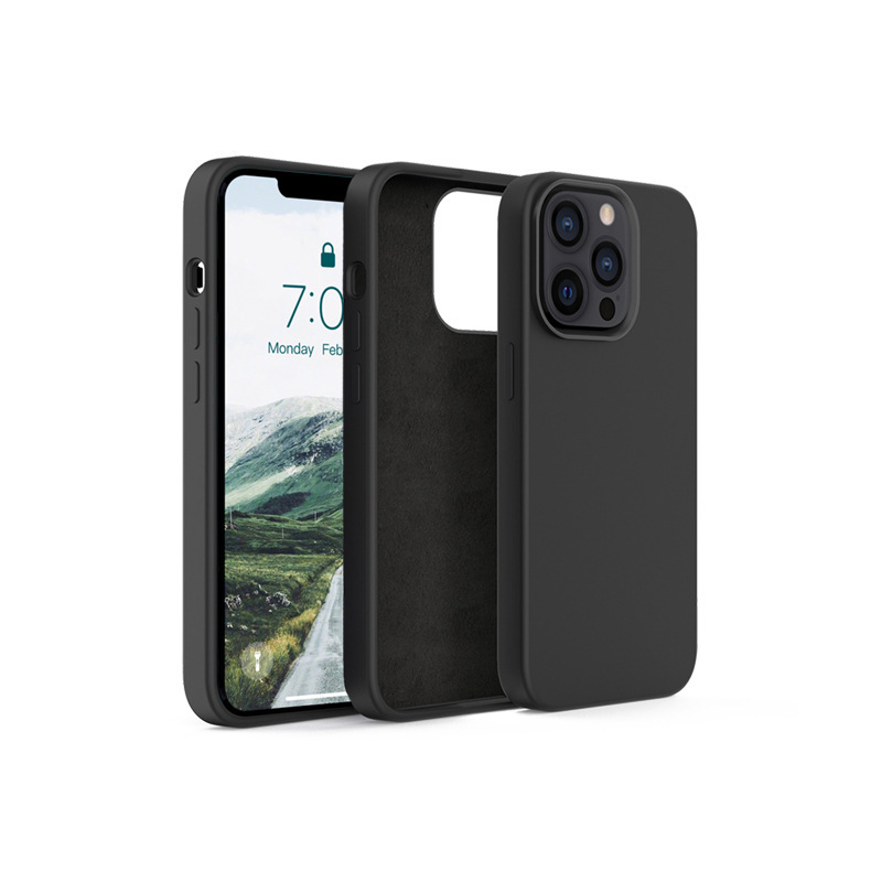 蘋果新款13硅膠液態(tài)手機(jī)殼，加厚款液態(tài)硅膠手機(jī)套定制